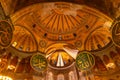 Islamic photo. Interior of Hagia Sophia or Ayasofya Mosque in Istanbul