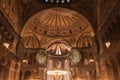 Islamic photo. Interior of Hagia Sophia Mosque or Ayasofya Camii