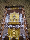 Islamic Prayer Rug. Sajadah for muslim Praying. Islamic Background