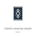 Islamic praying carpet icon vector. Trendy flat islamic praying carpet icon from religion collection isolated on white background