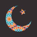 Islamic ramadan greeting card. Royalty Free Stock Photo