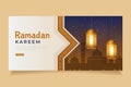 Islamic ramadan kareem banner template