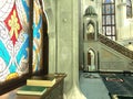 26 of March 2021 - Kazan, Russia. Islamic religious books on the shelf in the Kul Sharif mosque in Kazan Kremlin Royalty Free Stock Photo