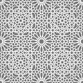 Islamic seamless vector pattern. White Geometric ornaments based on traditional arabic art. Oriental muslim mosaic Royalty Free Stock Photo