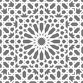 Islamic seamless vector pattern. White Geometric ornaments based on traditional arabic art. Oriental muslim mosaic Royalty Free Stock Photo