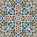 Islamic shapes seamless pattern