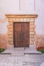 Islamic style walls and door in the Alhambra, Granada, Spain