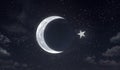 Hilal islam symbol night sky