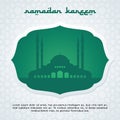 Ramadan card, Islamic new year, Eid Fitri card design template