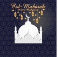 Islamic theme greeting cards black and gold