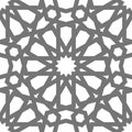 Islamic vector geometric ornament, traditional arabic art. Oriental seamless pattern. Muslim mosaic. Turkish tile