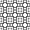 Islamic vector geometric ornaments based on traditional arabic art. Oriental seamless pattern Muslim mosaic Turkish tile Royalty Free Stock Photo