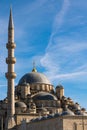 Islamic vertical background photo. Eminonu New Mosque or Yeni Cami Royalty Free Stock Photo