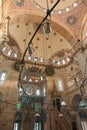 Islamic vertical photo. Interior of Kilic Ali Pasa Mosque.