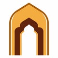 Islamic window and door shapes Royalty Free Stock Photo