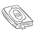 Islamic Koran with hand drawn sketching vector illustration Royalty Free Stock Photo