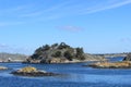 Island in the archipelago of Gothenburg, Sweden, Scandinavia, islands, ocean, nature Royalty Free Stock Photo