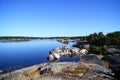 On an island of the archipelago of Stockholm