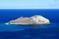 Island of Ash in the Ocean in Hawaii