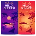 Island banners Royalty Free Stock Photo