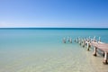 Island Beach Pier View Royalty Free Stock Photo