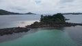 Island Beach with White Sand Coiba Panama