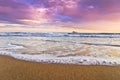 Island of Benidorm against purple sky and clouds Royalty Free Stock Photo