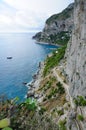 Island of Capri Coastline - Italy Royalty Free Stock Photo