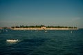 The island-cemetery of San Michele (cimitero di San Michele) in Venice, Italy. Royalty Free Stock Photo