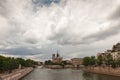 Island Cite with cathedral Notre Dame de Paris, Paris Royalty Free Stock Photo