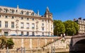 Island of the City. Pont Saint-Michel Royalty Free Stock Photo