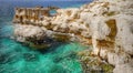 Greek Island Coast, Limestone Cliffs