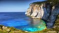 Island Coast, Limestone Cliffs, Paxi Royalty Free Stock Photo