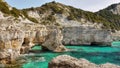 Paxos Island Rocky Coast Sea Cliffs