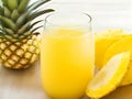 Island Delight: Irresistible Pineapple Juice Artwork