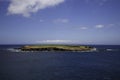 The island of Do Topo is located at the end of Sao Jorge, just a few hundred meters from the coast.