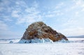 Island Edor in the Baikal lake pass Small Sea