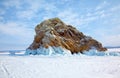 Island Edor in the Baikal lake pass Small Sea