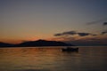 Sunset on the island of Evia Royalty Free Stock Photo