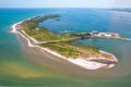 Island. Florida beach. Panorama of Honeymoon Island State Park. Summer vacation in USA. Royalty Free Stock Photo