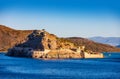 Island fortress of Spinalonga, Crete, Greece Royalty Free Stock Photo
