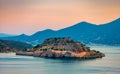 Island fortress of Spinalonga, Crete, Greece Royalty Free Stock Photo