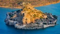 island fortress of Spinalonga, Crete, Greece Royalty Free Stock Photo
