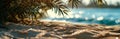 Island Getaway Wallpaper and Design, Sandy Beaches Under Palm Trees, Generative AI