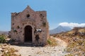 Island Gramvousa Fortress Church Ruins Royalty Free Stock Photo