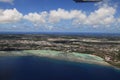 Island guam, view from sky Royalty Free Stock Photo