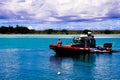 Island of Guam Fire Rescue boat Royalty Free Stock Photo