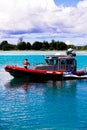 Island of Guam Fire Rescue boat Royalty Free Stock Photo