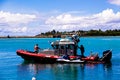 Island of Guam Fire Rescue boat Royalty Free Stock Photo