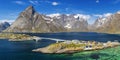 Island of Hamnoy, Lofoten Islands, northern Norway Royalty Free Stock Photo